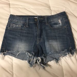 Blue jean shorts